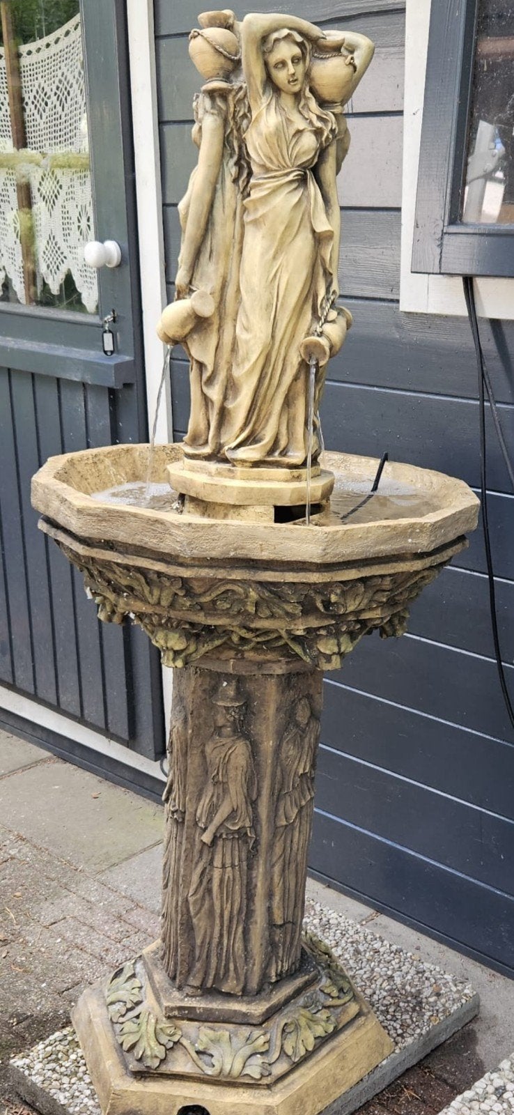 Fontein met pomp, Ophalen, Nieuw, Kunststof, Fontein