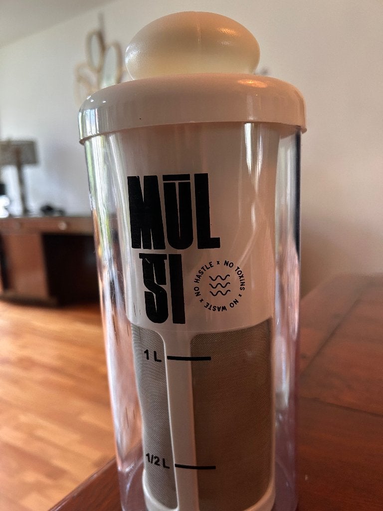 Mulsi plantaardige melkmaker, 1 tot 2 liter, Ophalen of Verzenden, Zo goed als nieuw, Vaatwasserbestendig