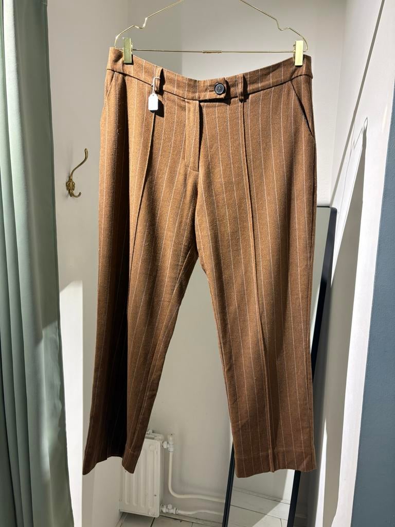 Nathalie Vleeschouwer broek bruin xl, Bruin, Maat 46/48 (XL) of groter, Ophalen of Verzenden, Zo goed als nieuw