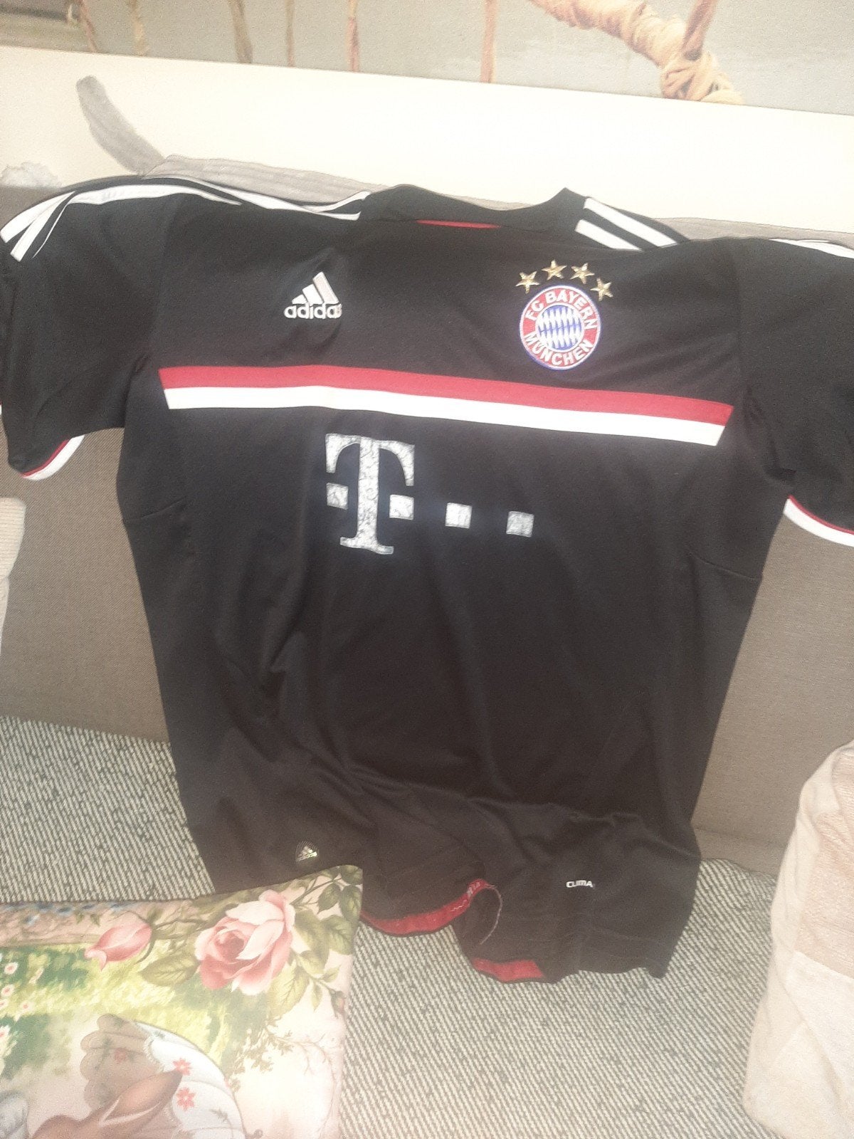 Adidas FC Bayern München voetbalshirt - Maat M, Maat 48/50 (M), Zwart, Ophalen of Verzenden, Zo goed als nieuw