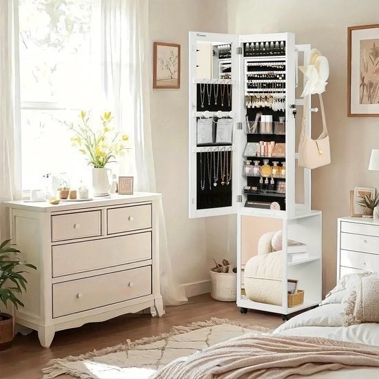 Sieradenkast – Juwelenkast – Spiegelkast – Sieradenorganizer, Corvance B.V., Verzenden, Nieuw, Corvancebol@gmail.com