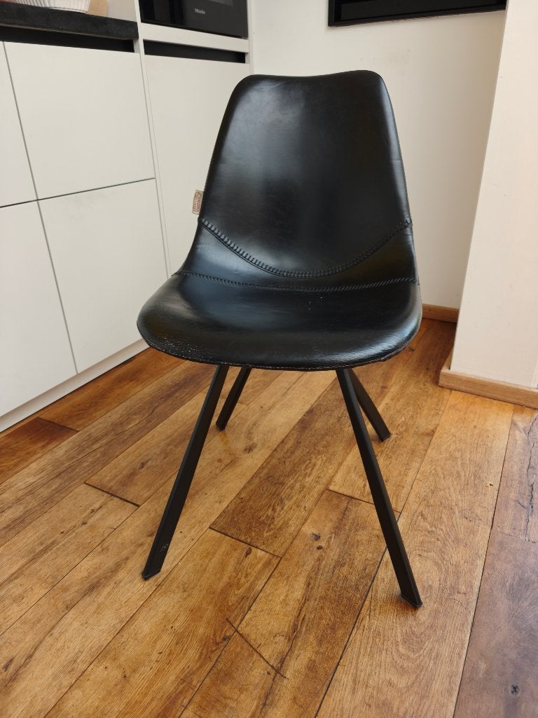 Eetkamerstoelen Franky Dutchbone, Ophalen, Gebruikt, Zwart, Vier