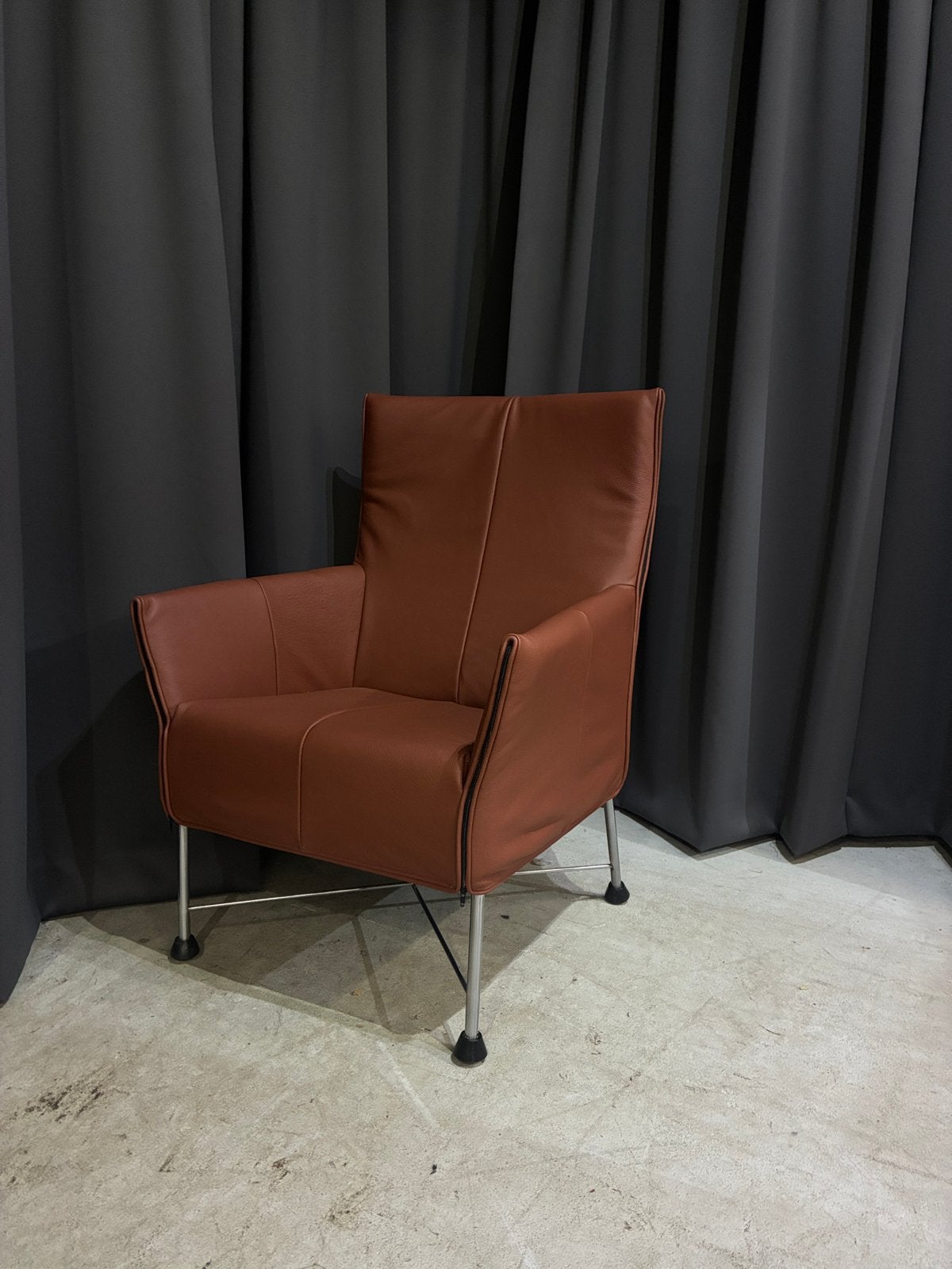 Montis Charly fauteuil - Nieuw Leer, Ophalen, ., Leer, Zo goed als nieuw