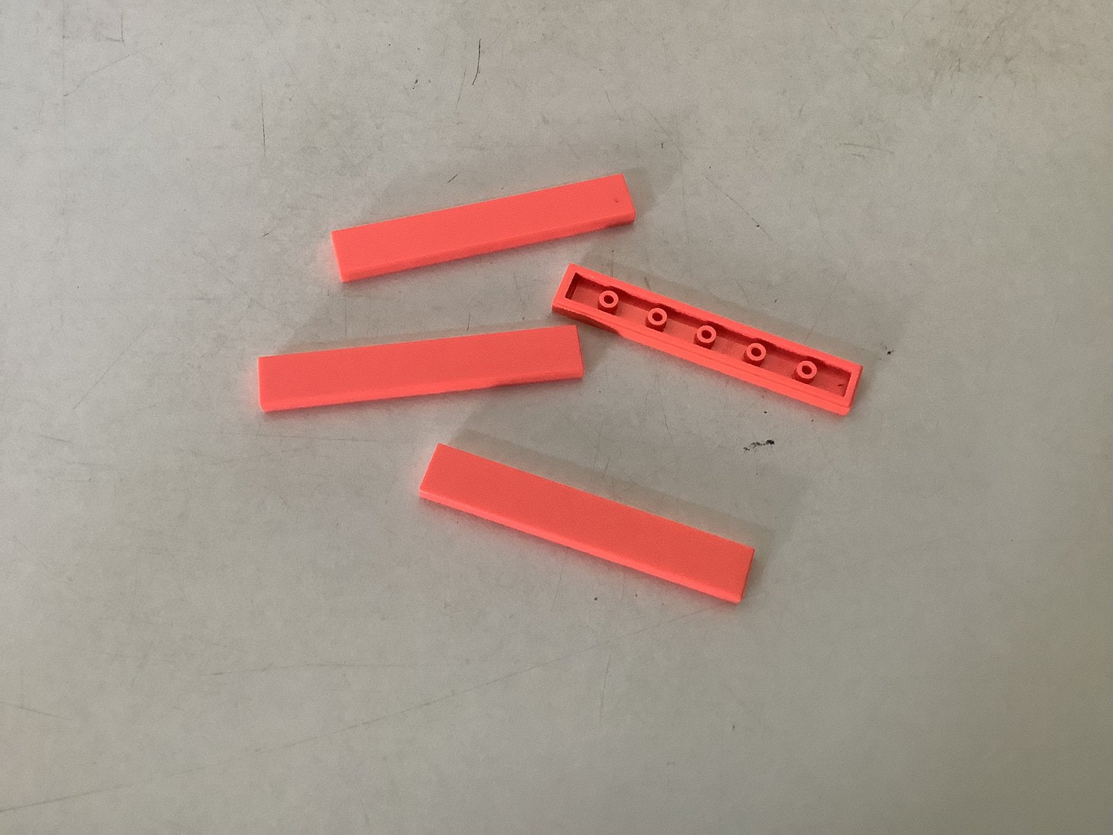 Lego tegel 1x6 koraal, Ophalen of Verzenden, Gebruikt, Losse stenen, Lego