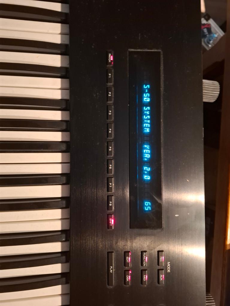 Roland S-50 Sampler Keyboard (1986) met Gotek & Muisadapter, Ophalen of Verzenden