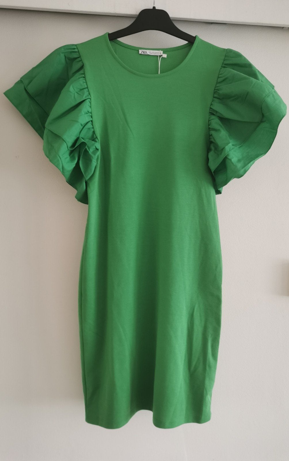ZARA jurk met volantmouwen mt. S, Verzenden, Zara, Nieuw, Maat 36 (S)