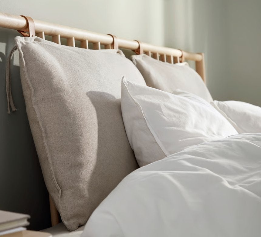 Kussens van bed BJÖRKSNÄS (Ikea), Ophalen, Beige, IKEA, Nieuw