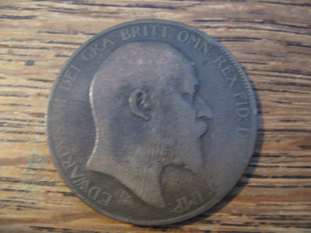Engeland Penny 1905 koning Edward VII #170, Postzegels en Munten, Ophalen of Verzenden, Overige landen, Losse munt