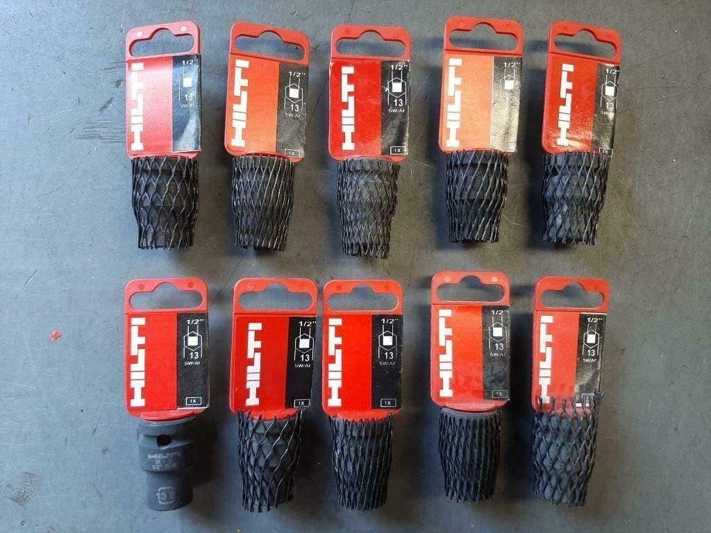 10x Hilti Krachtdoppen 13mm half Inch aansluiting Sw-AF 13-S, ., Nieuw, Ophalen of Verzenden, .