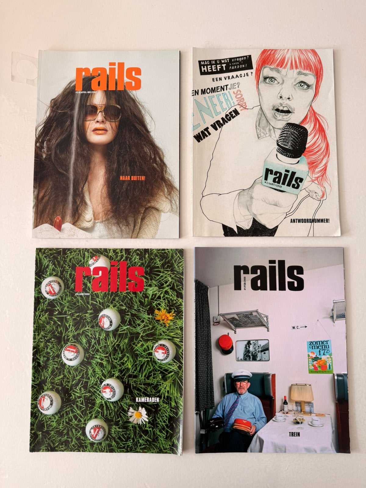Rails NS Maandblad Nederlandse Spoorwegen. Diverse nummers, Ophalen of Verzenden, Gelezen