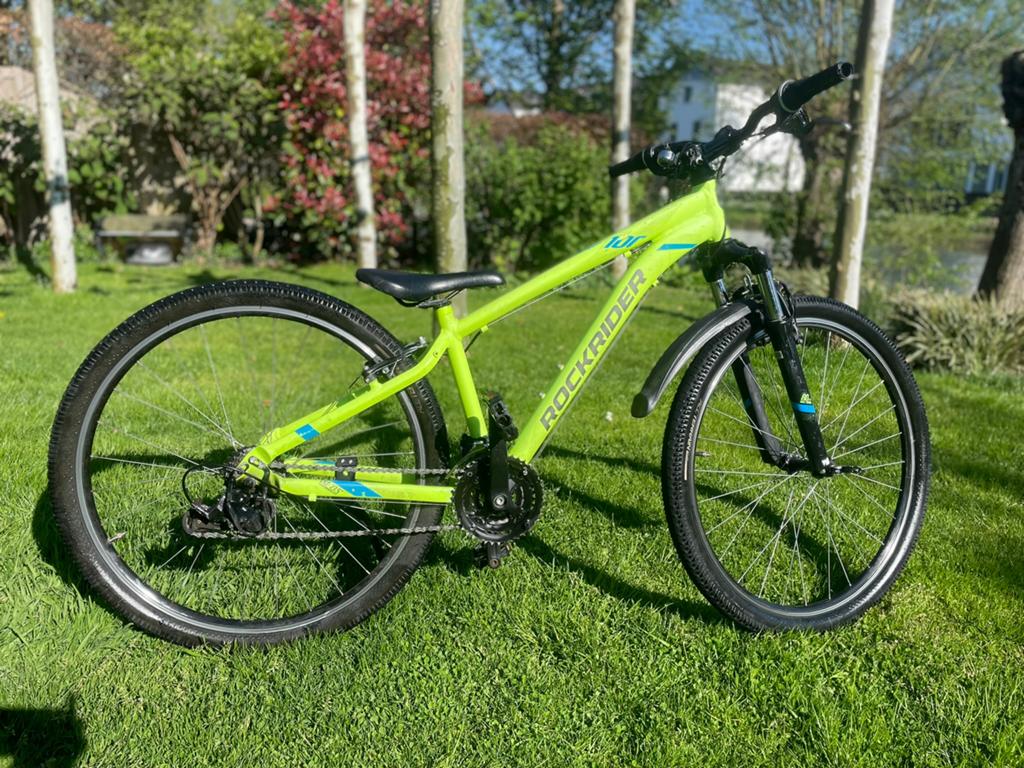 Rockrider ST 100 Mountainbike - 27,5 inch, Velgrem, Versnellingen, Minder dan 49 cm, Zo goed als nieuw