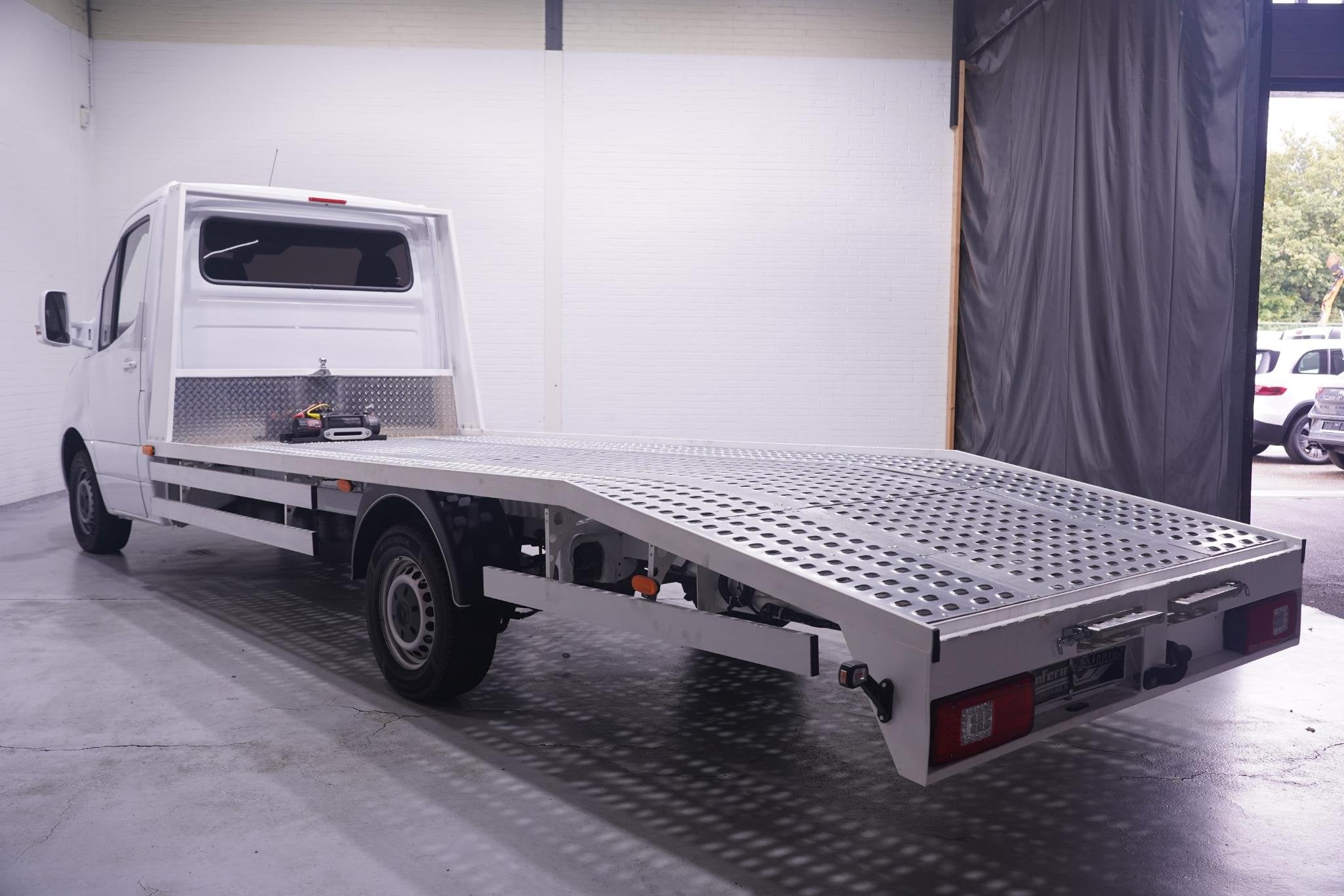 Mercedes-Benz Sprinter 319 CDI 3.0 V6 190 pk Autotransporter, Auto's, Gebruikt, 190 pk, Wit, Mercedes-Benz