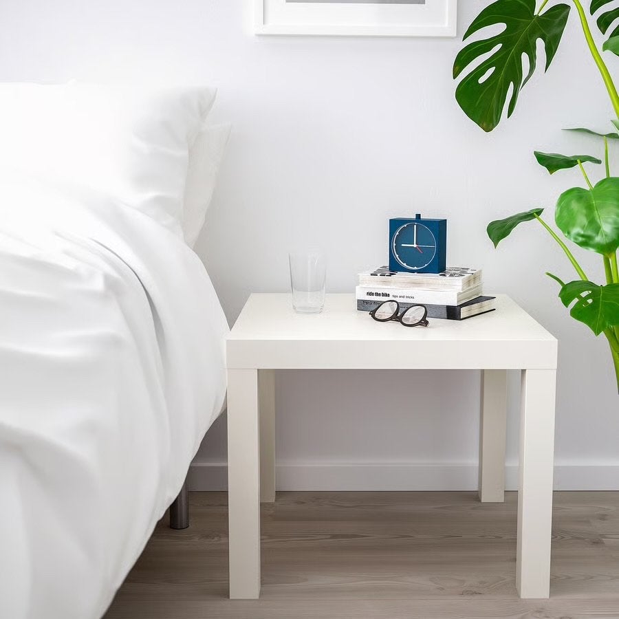 Witte bijzettafel - IKEA LACK, Ophalen, Minder dan 45 cm, Minder dan 55 cm, Vierkant