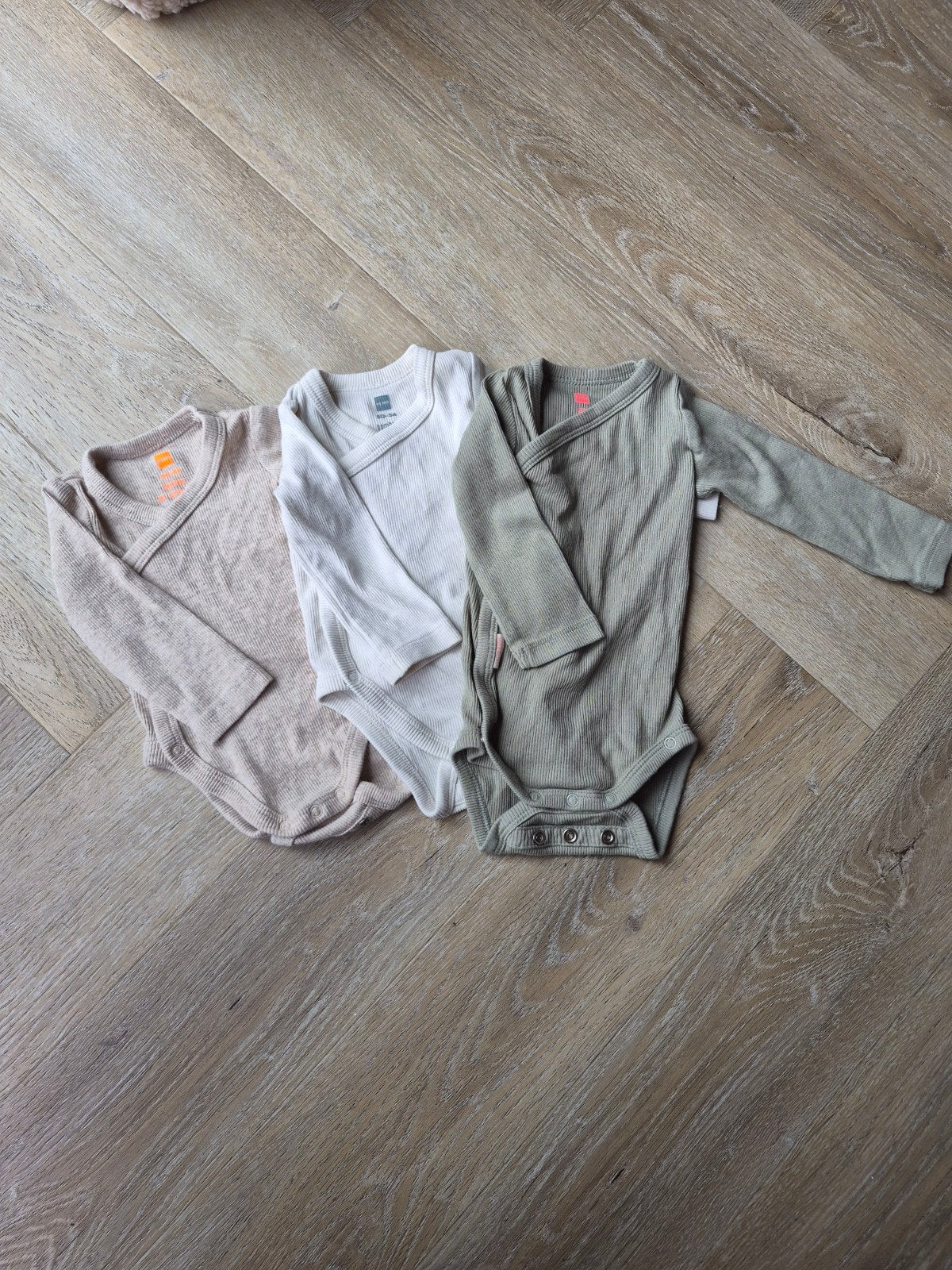 3 Hema overslagrompers maat 50/56, Ophalen of Verzenden, Gebruikt, Hema, Jongetje of Meisje