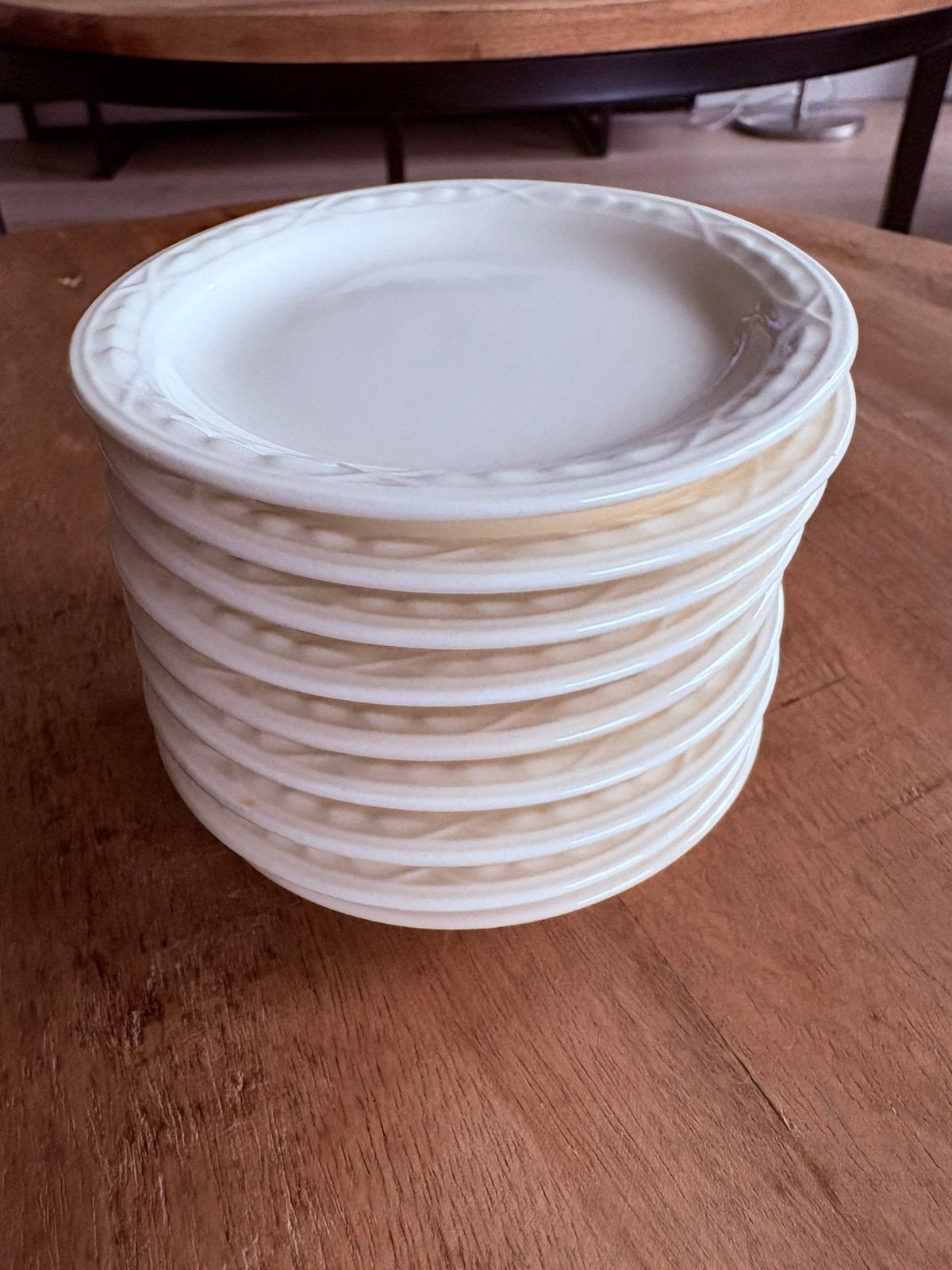 9 x Recamier petit four bordjes, Ophalen of Verzenden