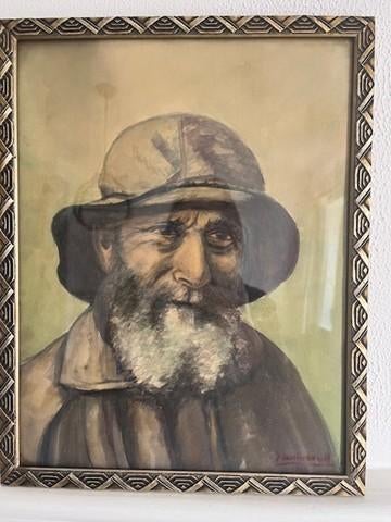 Portret visser, Ophalen of Verzenden