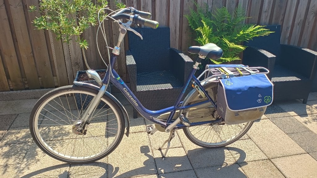 Gazelle Bloom moederfiets met zijtassen framemaat 57, Fietsen en Brommers, Fietsen | Dames | Damesfietsen, Ophalen, Gebruikt, Versnellingen