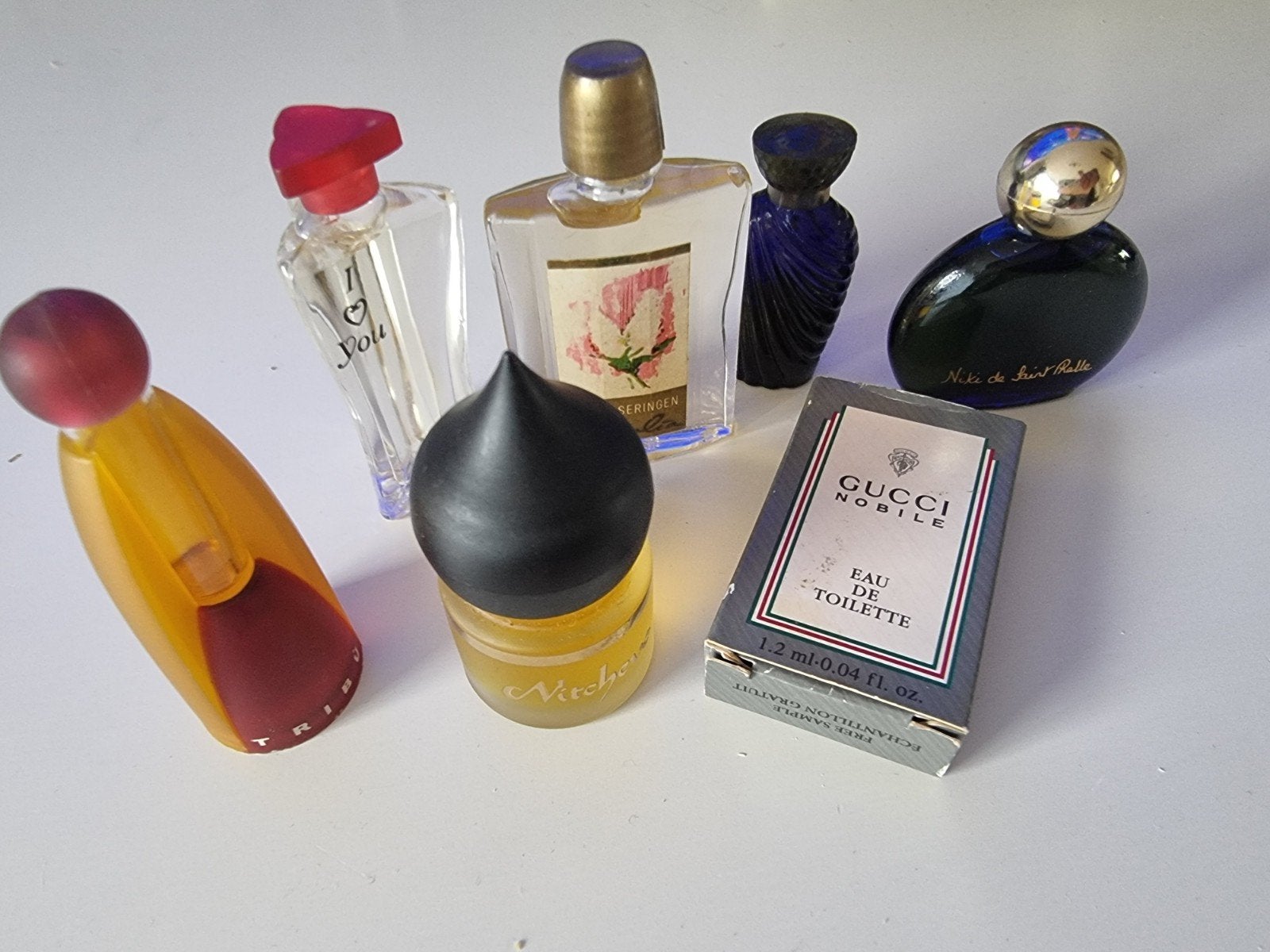 Schitterend Partij vintage parfumminiaturen, Verzamelen, Parfumverzamelingen, Ophalen of Verzenden, Zo goed als nieuw, Miniatuur