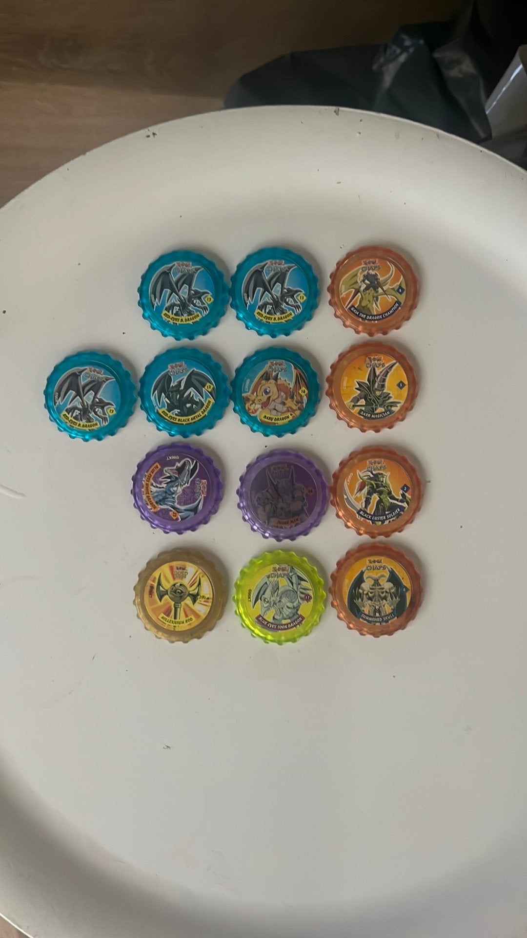 Yu-Gi-Oh! Tazo’s flippo’s (13 stuks), Ophalen of Verzenden, Gebruikt