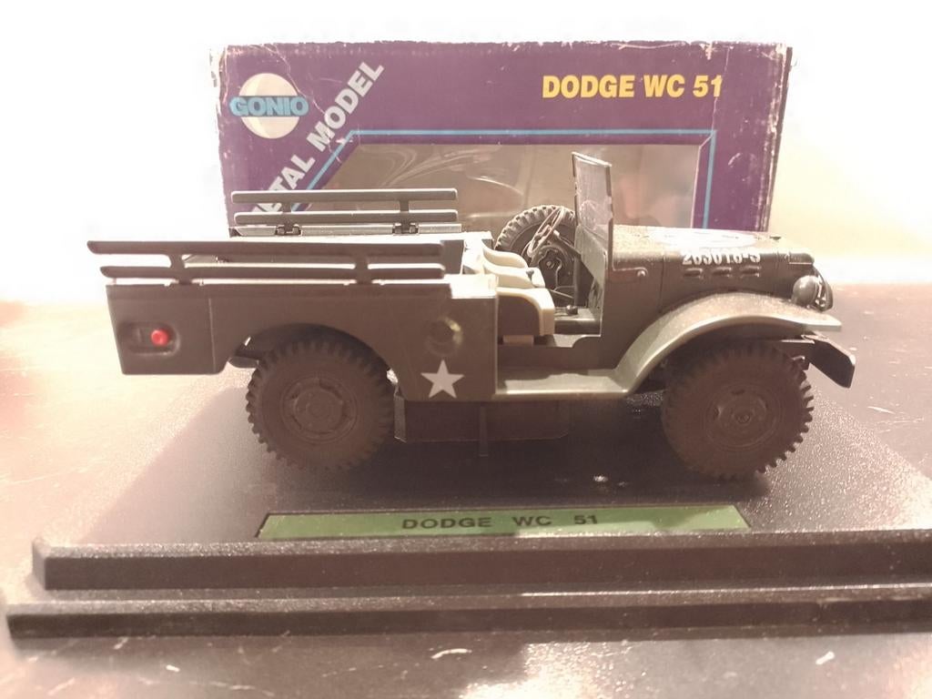 Zeldzame Militaire Dodge WC 51 Schaalmodel 1:24, Verzenden, Zo goed als nieuw, Bus of Vrachtwagen, Overige merken