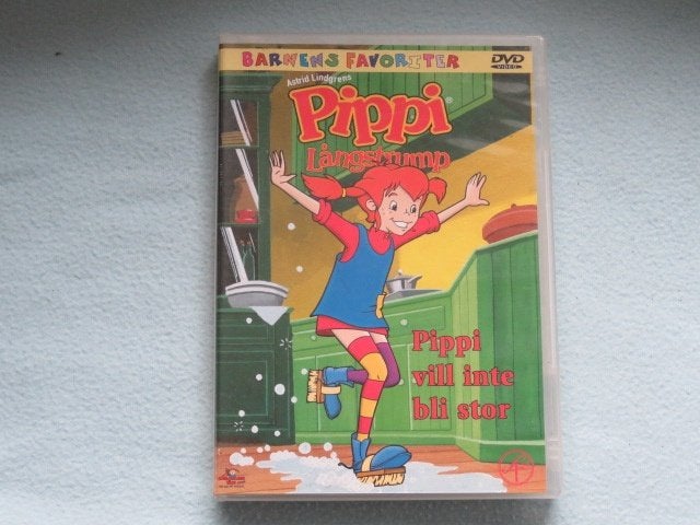 Zweedse DVD: Pippi Långstrump vill inte bli stor, Cd's en Dvd's, Dvd's | Tekenfilms en Animatie, Europees, Tekenfilm, Alle leeftijden