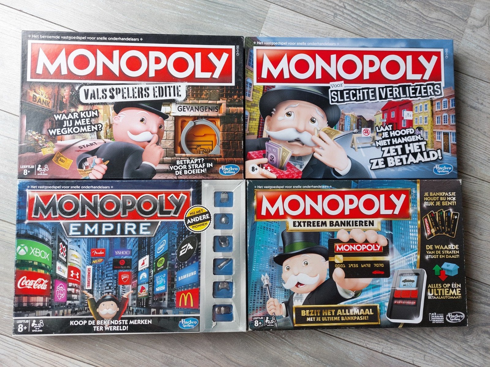 4x Monopoly (valsspelers, slechte verliezers, extreem, etc.), Hobby en Vrije tijd, Gezelschapsspellen | Bordspellen, Ophalen of Verzenden