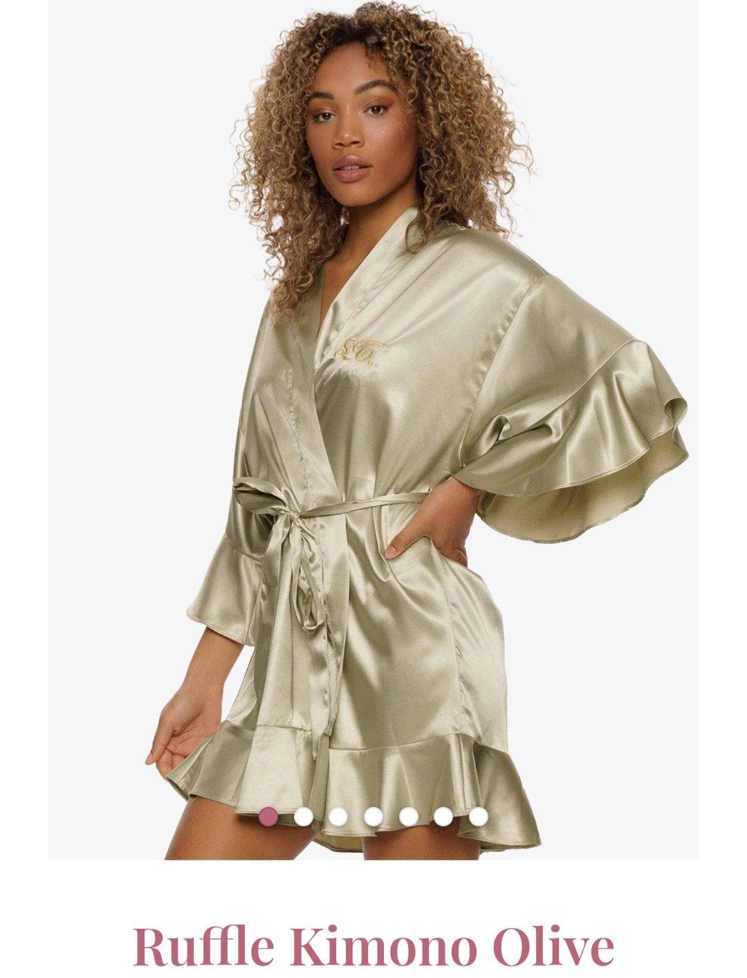 Nieuwe Le Olive Kimono - Olivegroen met Queen opdruk, Le Olive, Verzenden, Groen, Nachtkleding