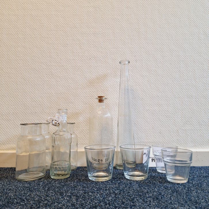 Verzameling Glas & Vazen (10-delig)