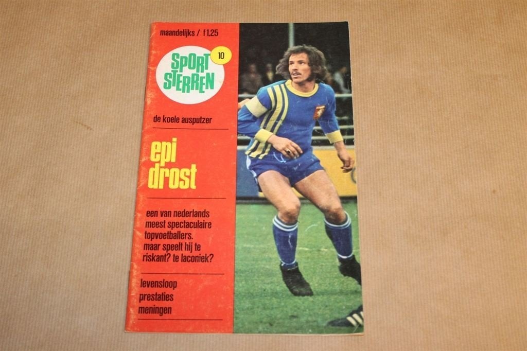 Sportsterren Nr. 10 - Epi Drost - Circa 1970, Ophalen of Verzenden, Zo goed als nieuw, Buitenlandse clubs, Poster, Plaatje of Sticker