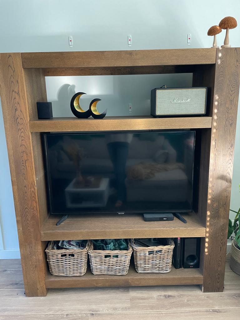 Houten (tv) kast van Goossens!, Ophalen of Verzenden, Gebruikt