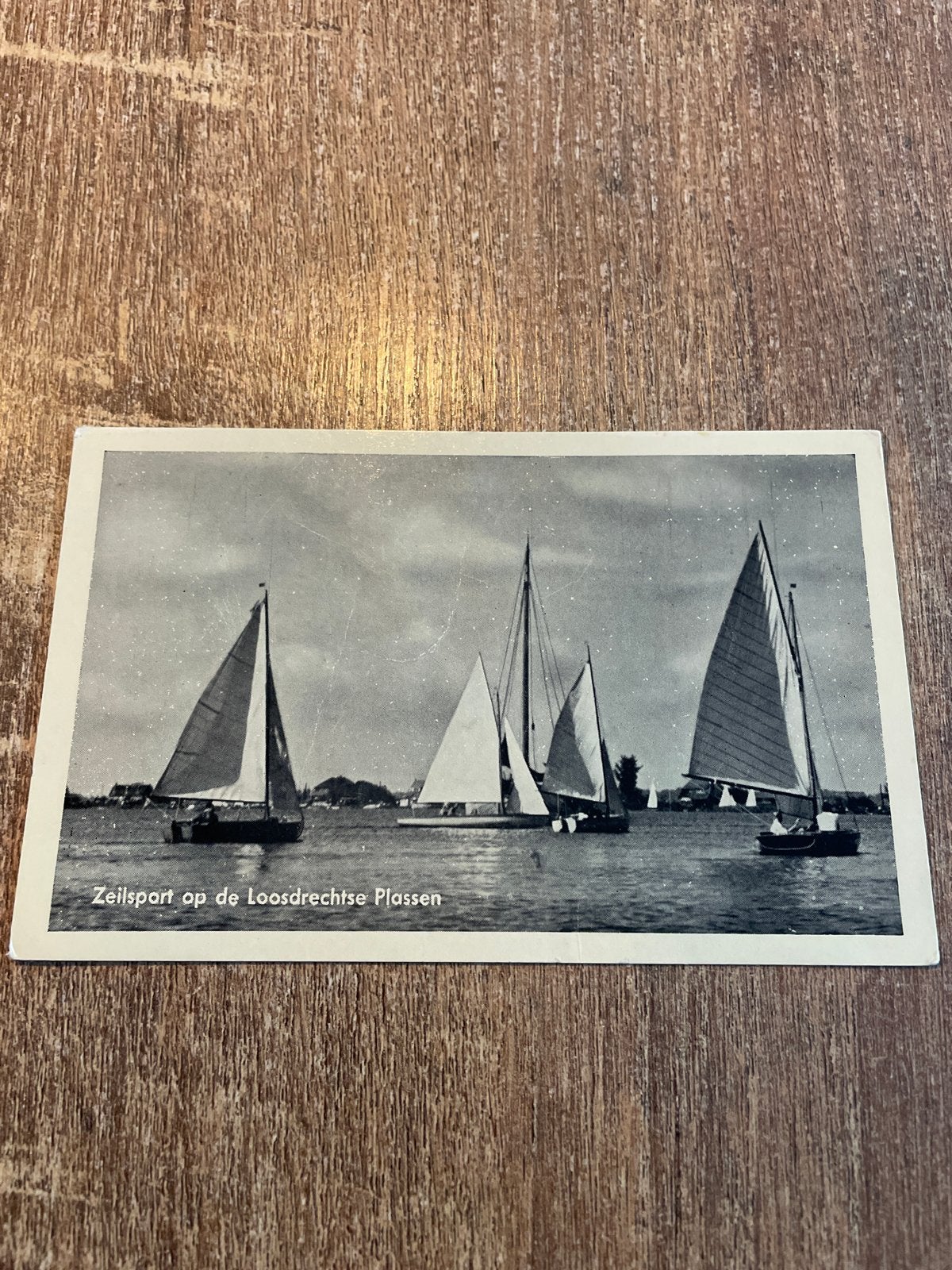 Oude ansichtkaart Zeilsport op de Loosdrechtse Plassen, Ophalen of Verzenden, 1940 tot 1960, Gelopen, Noord-Holland