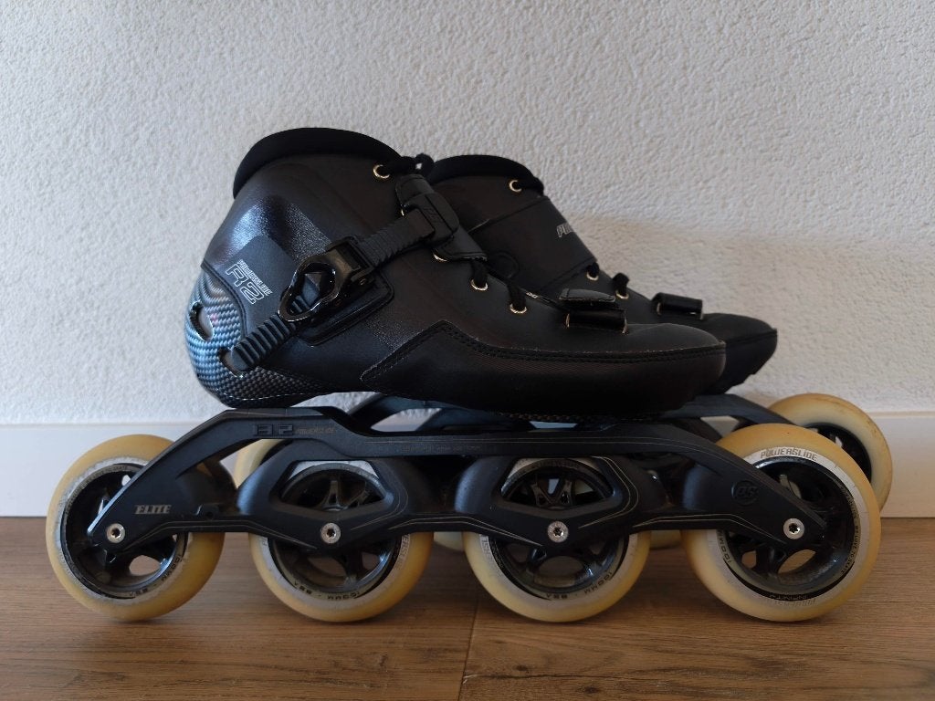 Stoere powerslide R2 skeelers maat 42 4x100mm wielen!, Ophalen, Zo goed als nieuw, Inline skates 4 wielen, Powerslide