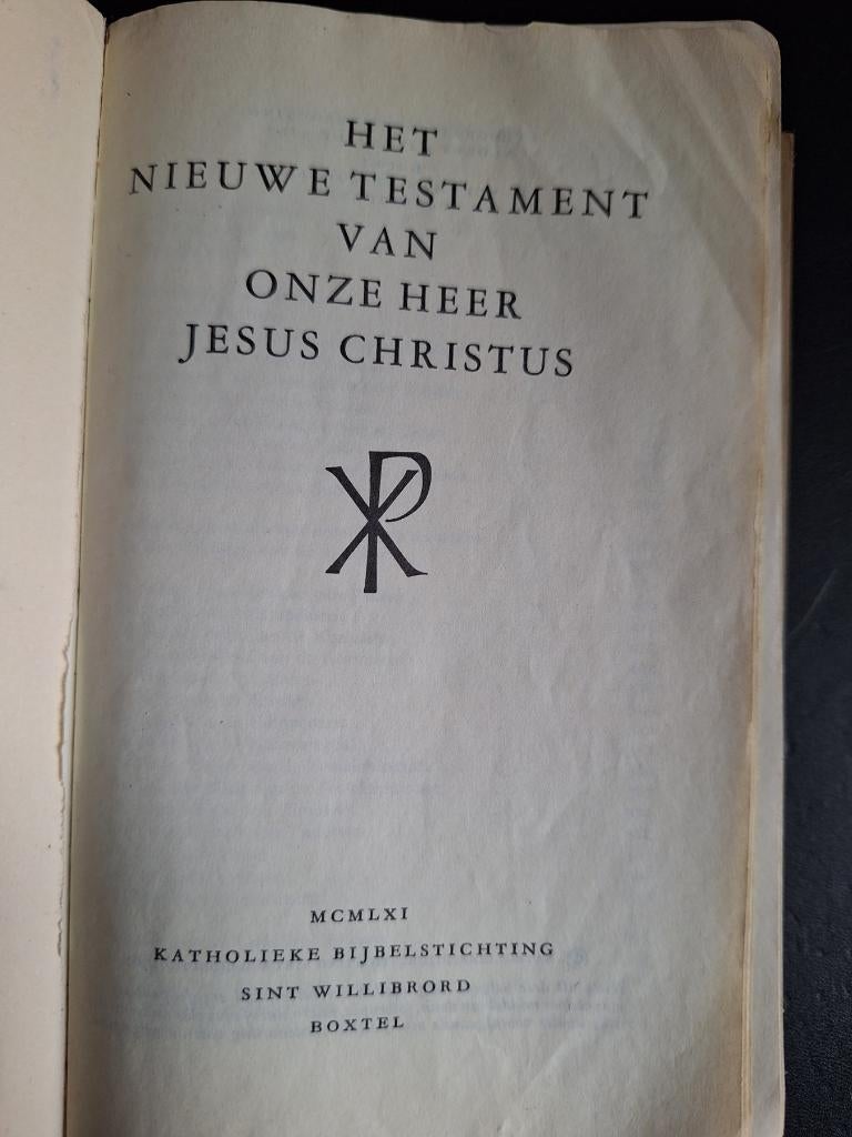 Nieuwe Testament 1961, Antiek en Kunst, Ophalen of Verzenden, Bijbel
