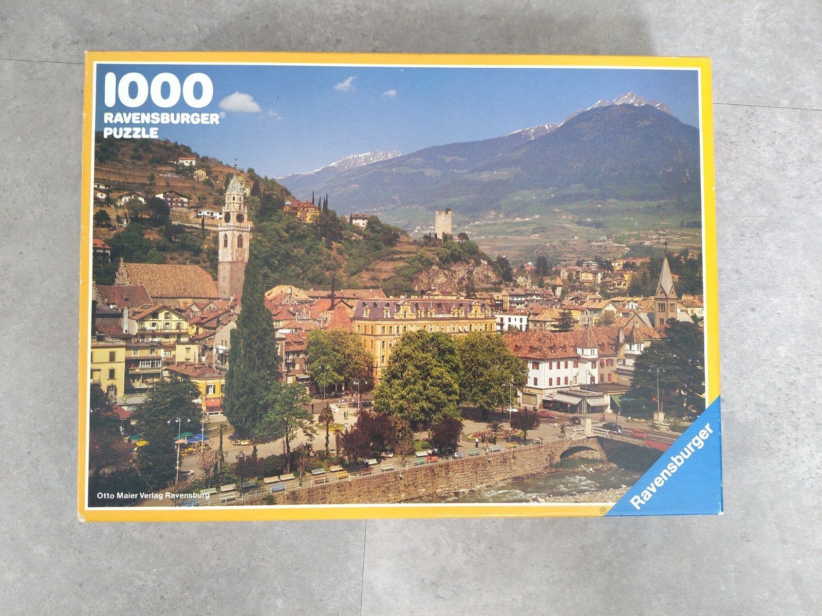 Ravensburger Legpuzzel 1000 stukjes - Merano, Itali&euml;, Ophalen of Verzenden, 500 t/m 1500 stukjes, Zo goed als nieuw, Legpuzzel
