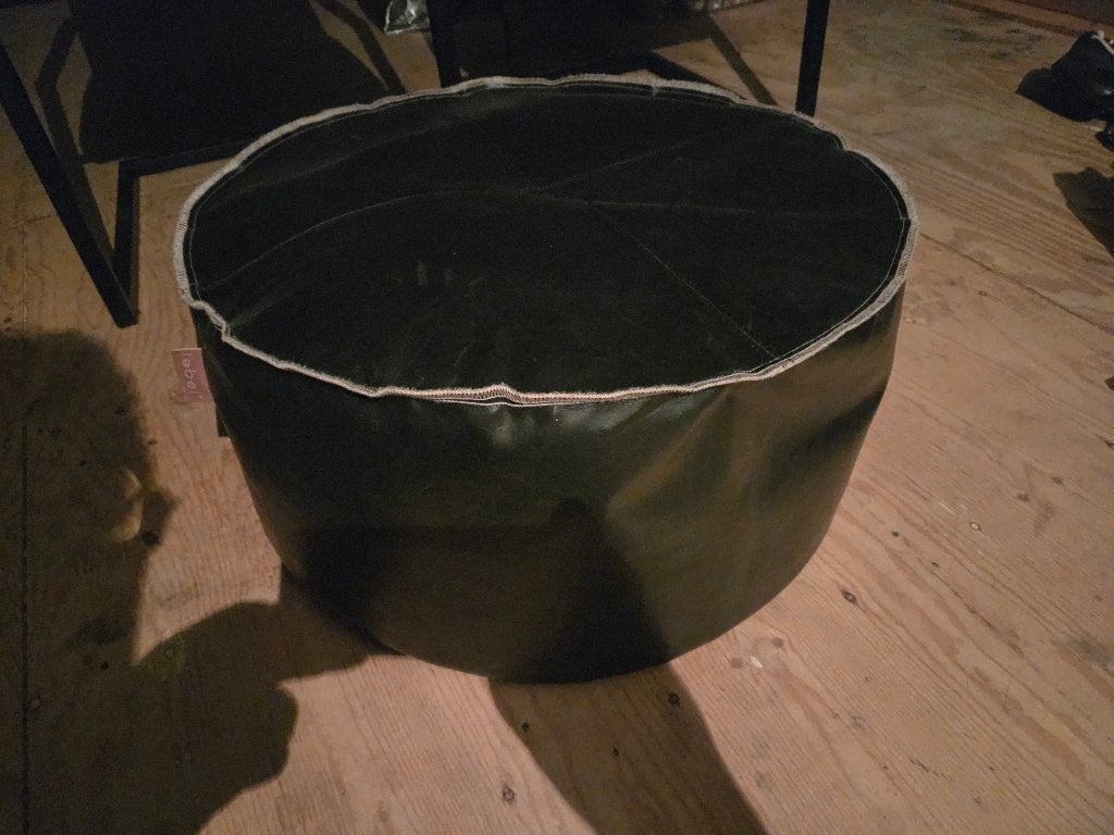 Poef, Ophalen, Minder dan 50 cm, Gebruikt, Rond