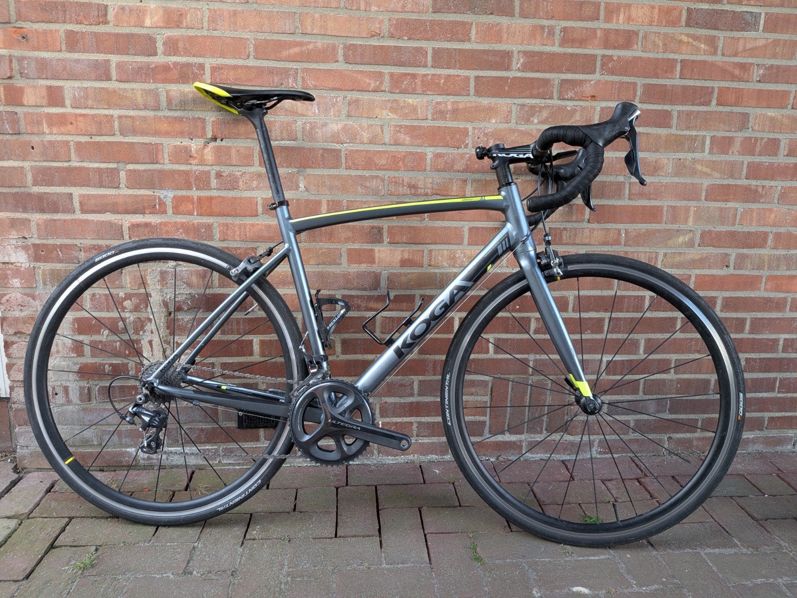 Koga Kimera Road AL Ultegra (L / 55) met Elite fietstrainer, Fietsen en Brommers, Ophalen, 28 inch, Aluminium, Zo goed als nieuw
