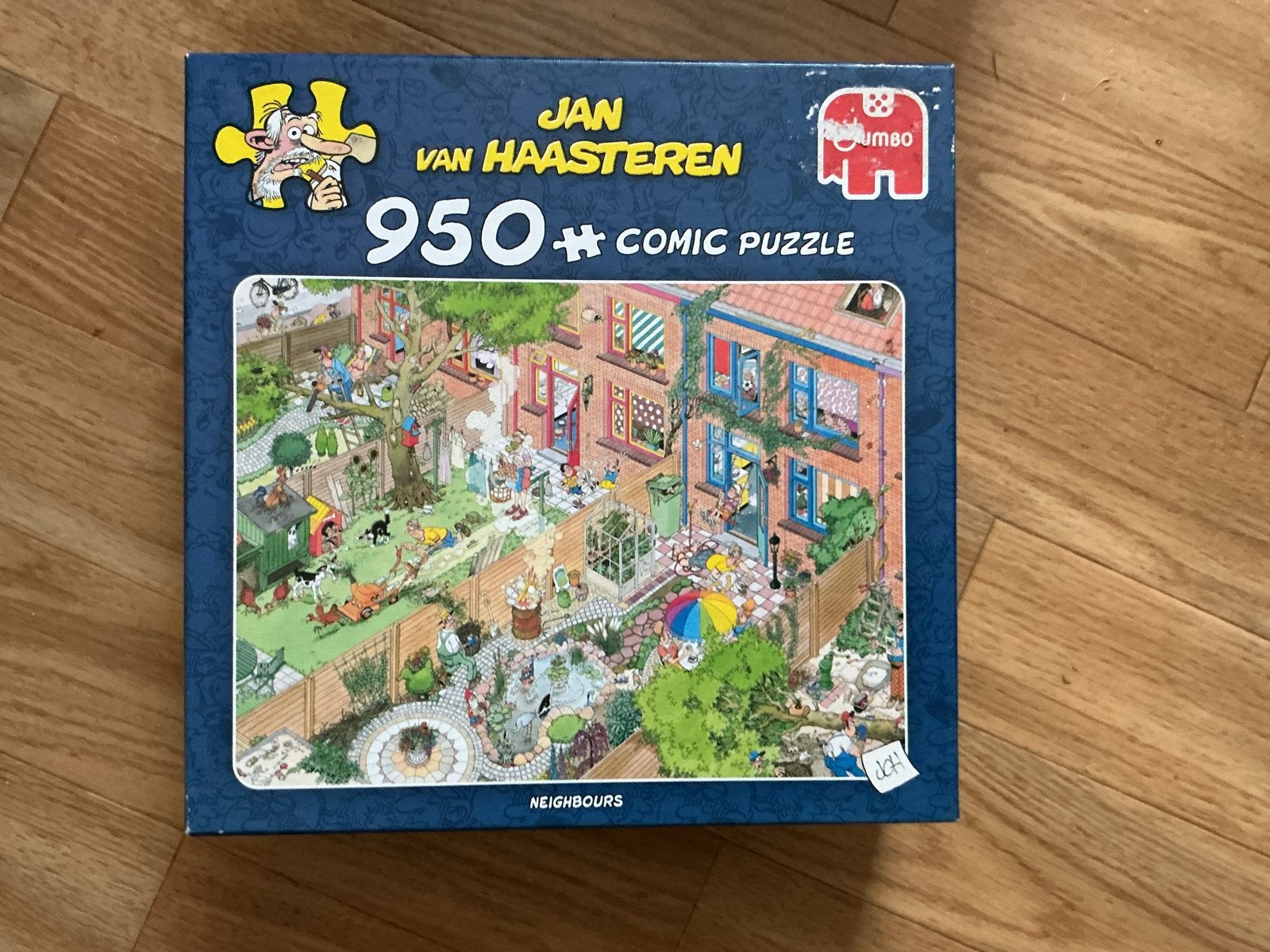Jan van Haasteren 950 stukjes - Neighbours comic puzzel, Hobby en Vrije tijd, Ophalen of Verzenden, 500 t/m 1500 stukjes, Zo goed als nieuw