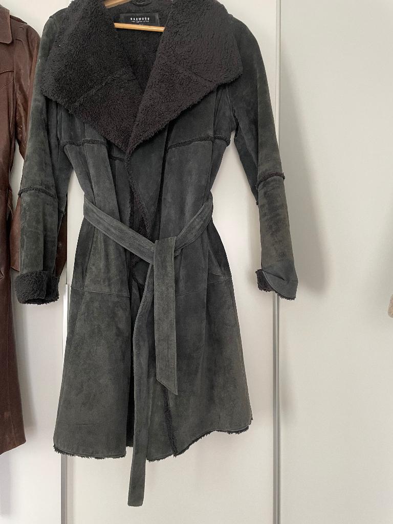 Antraciet grijze lamy 3/4 getailleerde dames jas, Kleding | Dames, Jassen | Winter, Maat 38/40 (M), Ophalen of Verzenden, Zo goed als nieuw