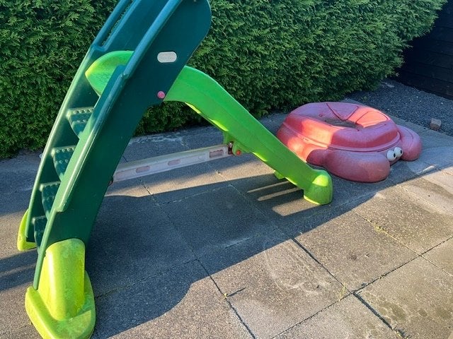 20 euro!Step2 crabbie zandbak & little tikes grote glijbaan!, Ophalen, Gebruikt