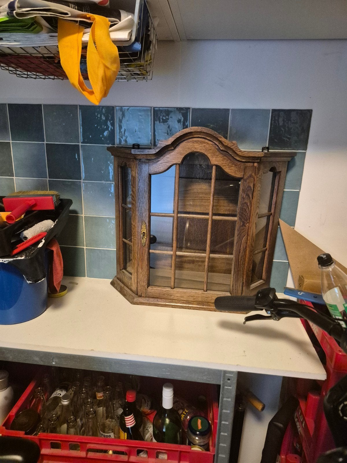 Vitrine kastje hangend, Huis en Inrichting, Kasten | Vitrinekasten, Ophalen, 25 tot 50 cm, 50 tot 100 cm, Minder dan 100 cm