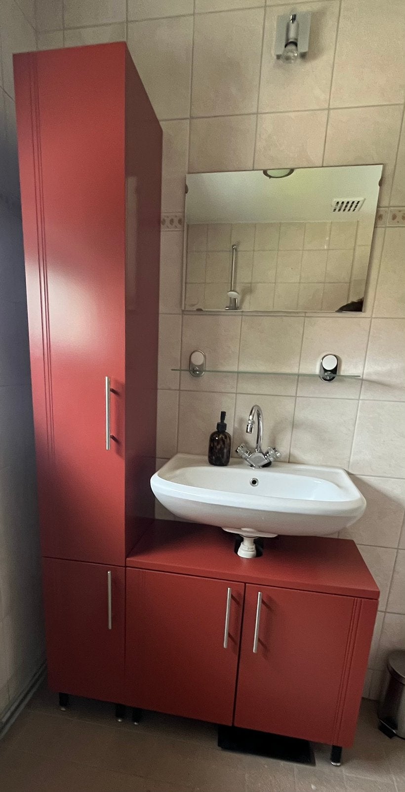Badkamer meubel, Ophalen, (Half)hoge kast, 50 tot 100 cm, Zo goed als nieuw