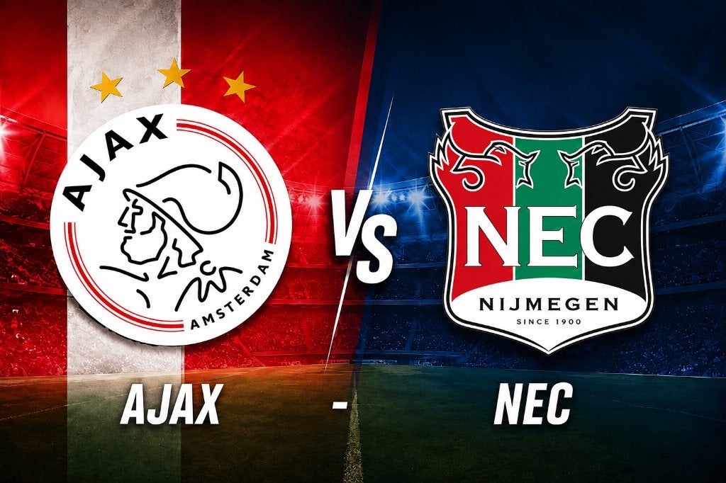 2 kaarten Ajax - NEC: [  Rij 1  ], Twee personen, Oktober