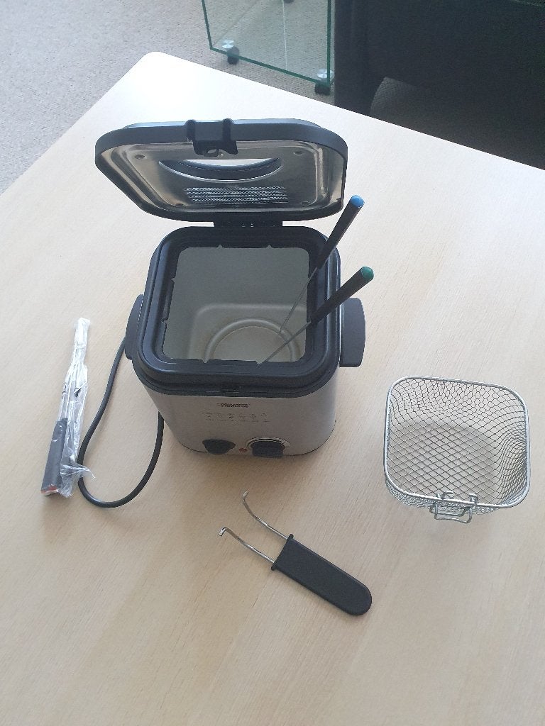 friteuse / fonduestel, 1 tot 2 liter, Ophalen, Zo goed als nieuw, Duo-friteuse