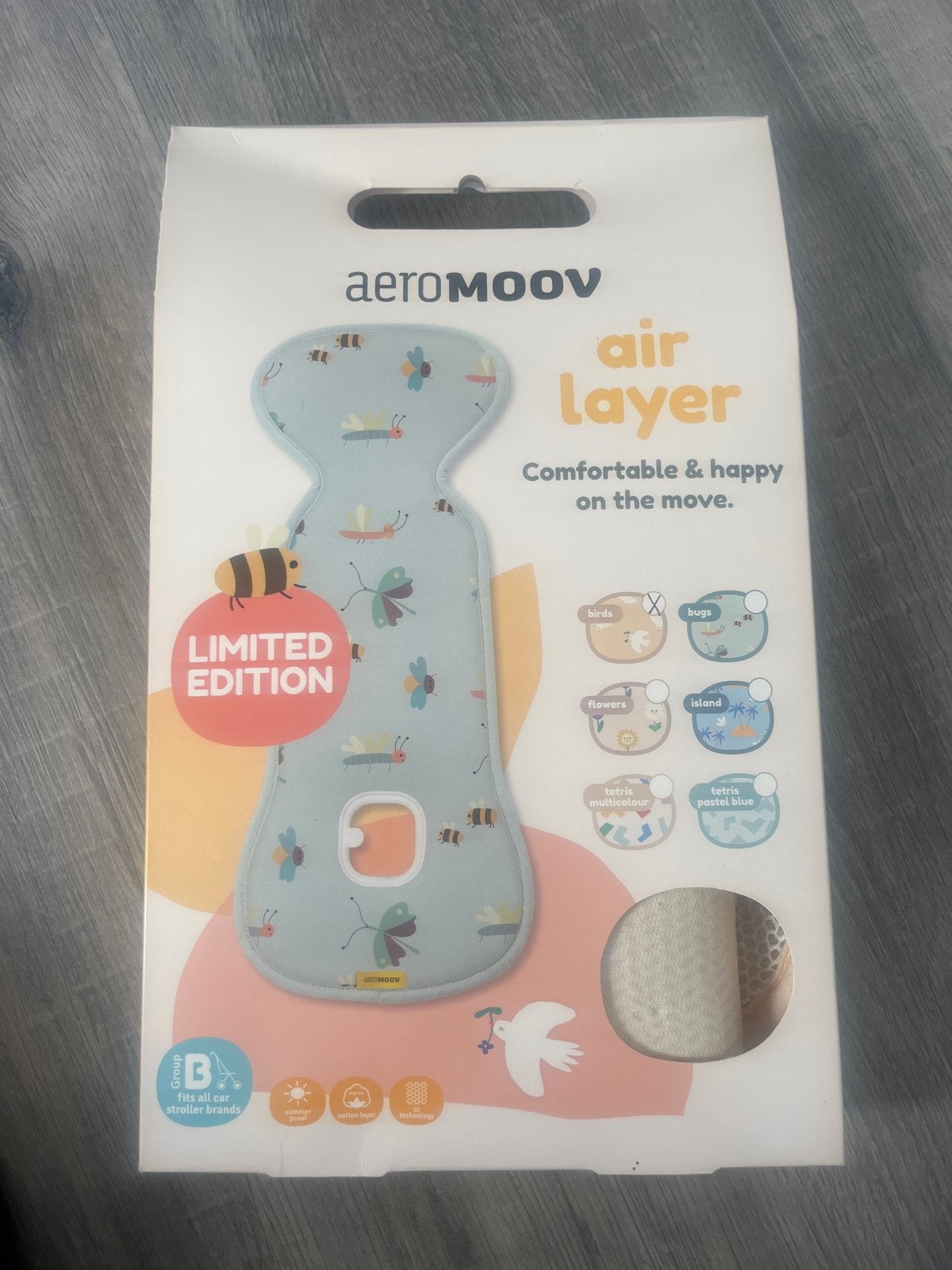 Aeromoov Air Layer Limited Edition Birds Groep B, Ophalen of Verzenden, Zo goed als nieuw, 9 t/m 18 kg, Overige merken