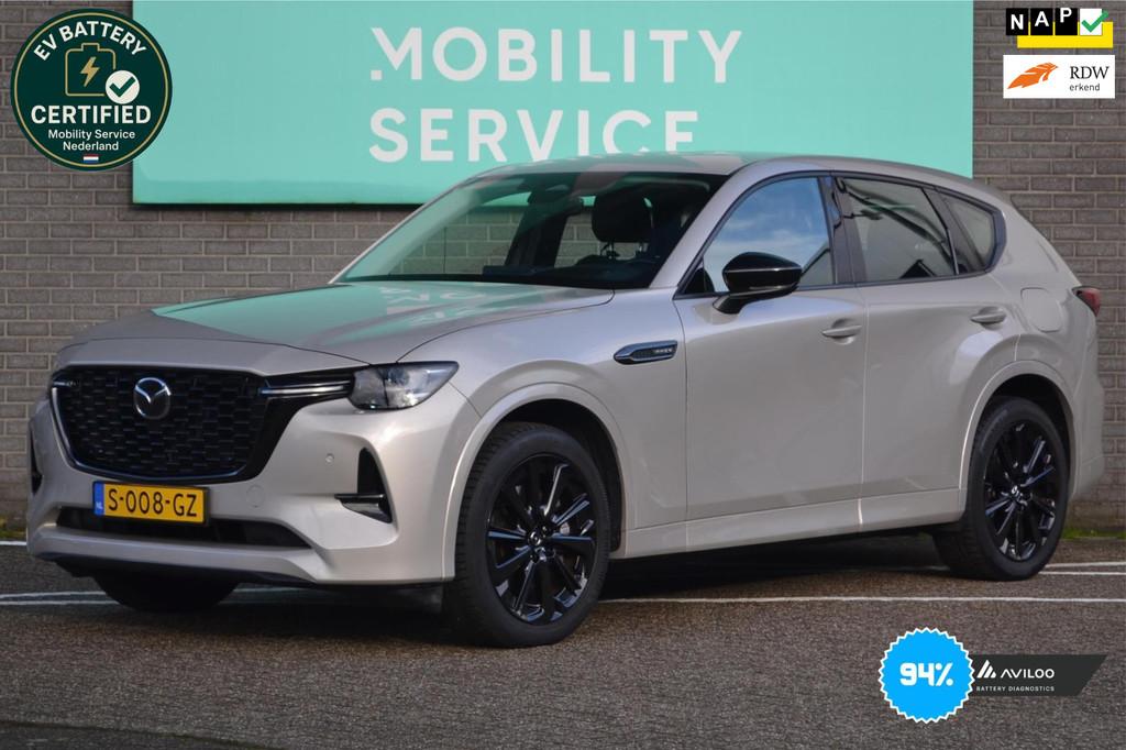 Mazda CX-60 2.5 e-SkyActiv PHEV Homura SOH94% LED CarPlay Le, Gebruikt, Euro 6, Bruin, 2500 kg