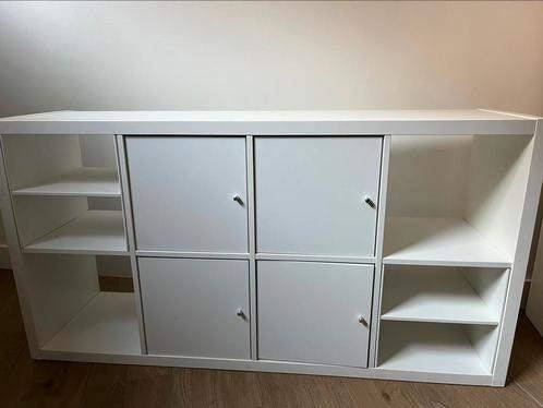 17x Kallax DEUREN inc. Inzetten Ikea wit o.a. hoogglans, Ophalen, Zo goed als nieuw