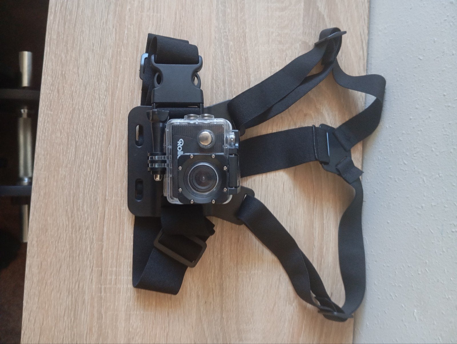 Rollei Actioncam 372 met borstharnas en waterdichte behuizin, Ophalen of Verzenden, Zo goed als nieuw, Rollei