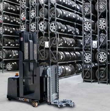 Wheel Trolley Tower Lift, Ophalen, Tot 1000 kg, Achon, Orderpicker