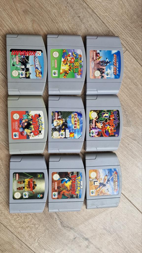 9 Nintendo 64 games, 1 speler, Ophalen, Gebruikt, Vanaf 3 jaar