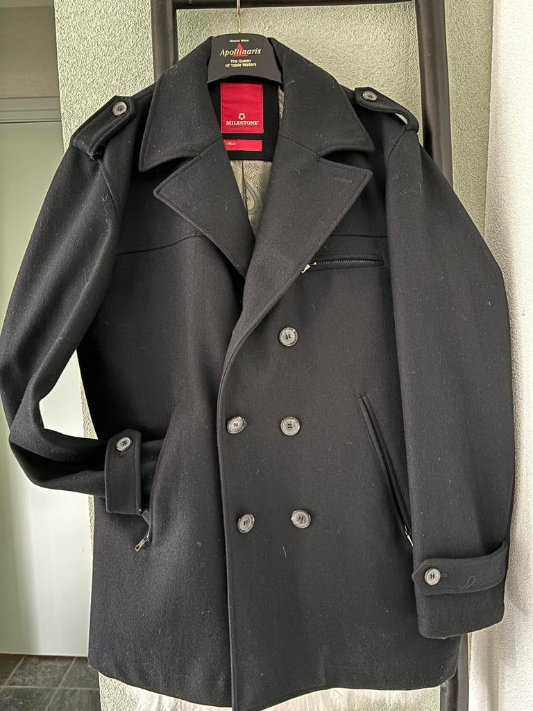 Stijlvolle Zwarte Milestone Heren Winterjas - Maat xl, Kleding | Heren, Jassen | Winter, Ophalen of Verzenden, Zo goed als nieuw
